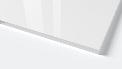 Kömadur ES Plade Hvid 669 blank - 