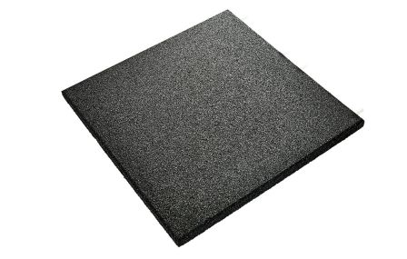 UniSoft gummiflise - Sort - 