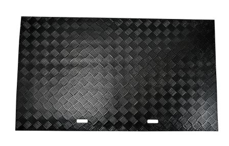 PE-LD regenerat markeret sort 3.000 x 1.500 x 11,5 mm - 