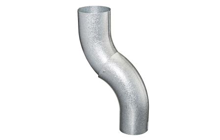 Nedførsel/sokkelknæ Ø 75 mm. AluZink - 