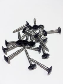 Skrue t/montage alusandwich 4,8x35mm , VE: 100 St. sort 9005 Til metal m/borespids1, Skive - 