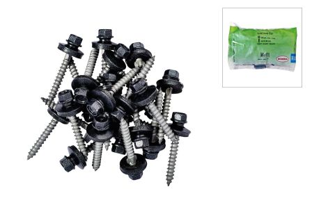 Sinus skrue selvborende m/pakning. 4,9 x 40 mm - 