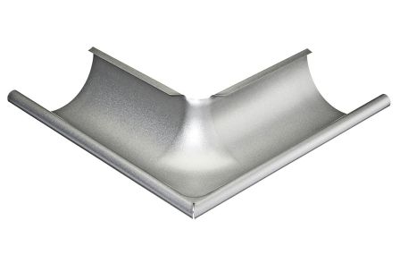 Udvendig gering 90° str. 125. Silver Metallic - 