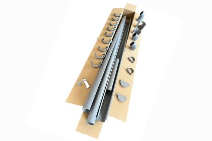 Komplet tagrendesæt str. 100 Grå - 