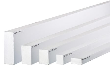 Afstandsliste til yderspær. Hvid - 