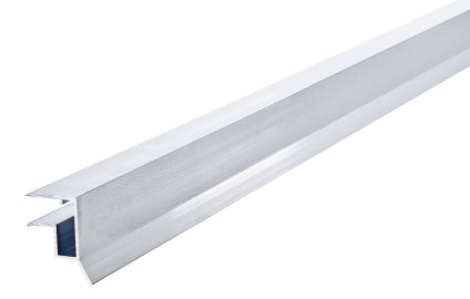 Alu vandn&aelig;seprofil, til forkant af 10 mm. Termoplader