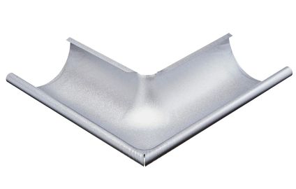 Udvendig gering 90&deg; str. 125. AluZink 