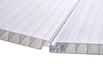 Click-Step termoplader. 16 mm 2-lags polycarbonat. Opal - 5 stk./pk.