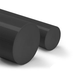 PA 6 stang, ekstruderede, Sort