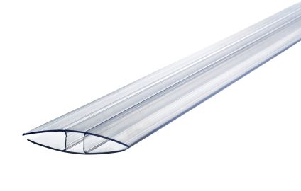 Polycarbonat H-profil - 10 mm. Termoplader - 6000 mm.