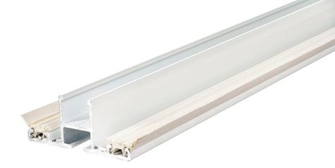 Midterprofil m/gummilister til 16 mm. Termotag - Hvid