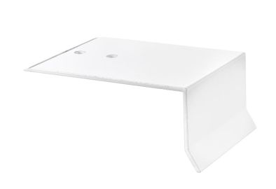 Alu stopbeslag - Hvid - til 16 mm. Termoplader