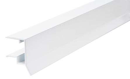 Alu vandn&aelig;seprofil - Hvid, til forkant af 16 mm. Termoplader