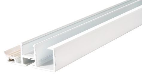 Sideprofil m/gummiliste til 16 mm. Termotag - Hvid