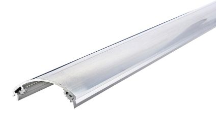 Klemprofil m/gummilister. Ubehandlet alu - 17,5 - 32,5 graders taghældning - 6000 mm.