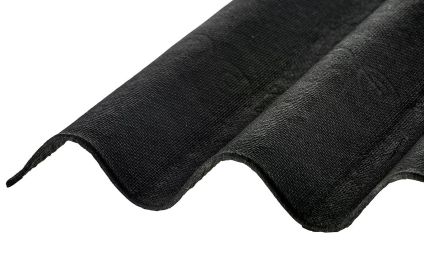 Onduline&reg; Bitumen b&oslash;lgeplader profil 95/38. Sort - 2000 x 950 mm.