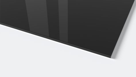 Plexiglas st&oslash;bt sort 9H01 SK-Folie 3.050 x 2.030 x 5 mm