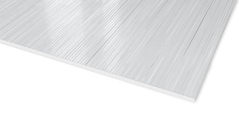 Plexiglas XT Textures klar 0A000 R Ribbet Struktur 3.050 x 1.650 x 3 mm