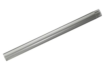 Nedl&oslash;bsr&oslash;r/mellemstykke 1 m &Oslash; 75 mm. Silver Metallic