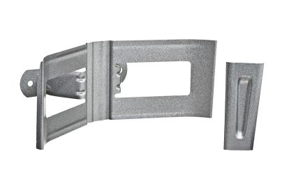 R&oslash;rholder til v&aelig;g. Silver Metallic