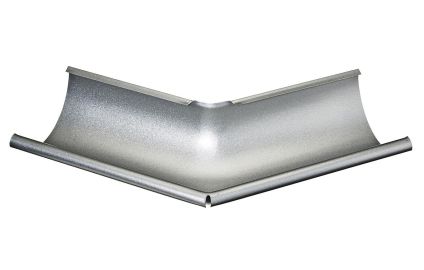 Udvendig gering 135&deg; str. 125. Silver Metallic