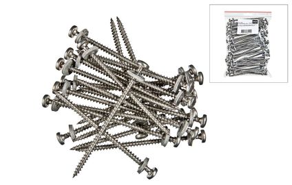 Skrue 5,5 x 120 mm m/borespids og sp&aelig;ndeskive
